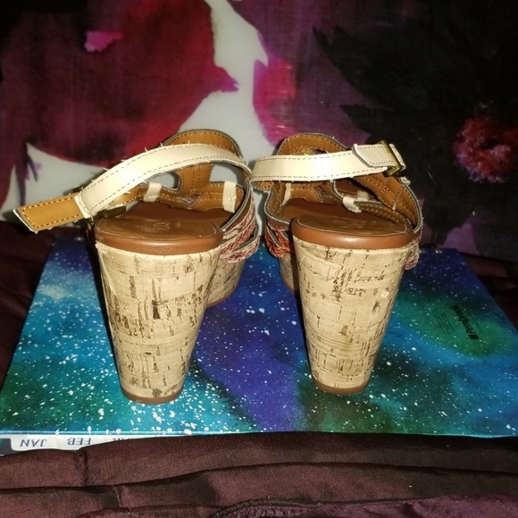 SBICCA Snake skin & Cork Wedge Sandals - Picture 5 of 7